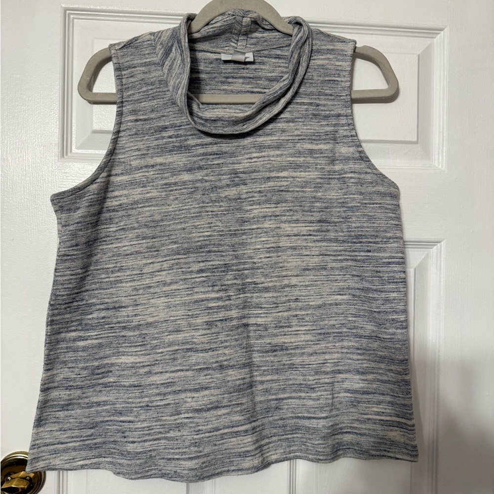 J. Jill Sleeveless Blue-Gray Tank Top